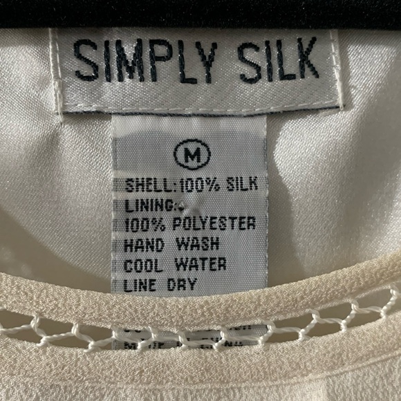 SIMPLY SILK 100% Silk Maxi Dress Sleeveless Size M Lagenlook Minimalist Basic - Picture 3 of 8